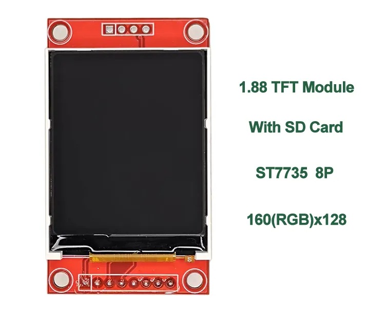 1.8 inch TFT LCD Display Module SPI 128×160 With PCB for Arduino front