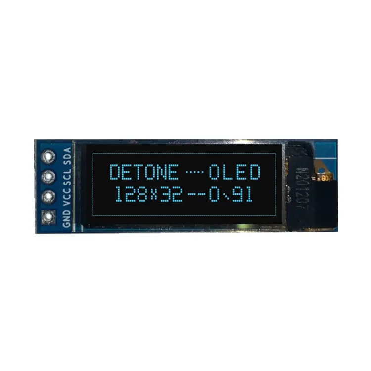0.91'' Monochrome 128x32 SPI OLED Graphic Display Module, alternate view