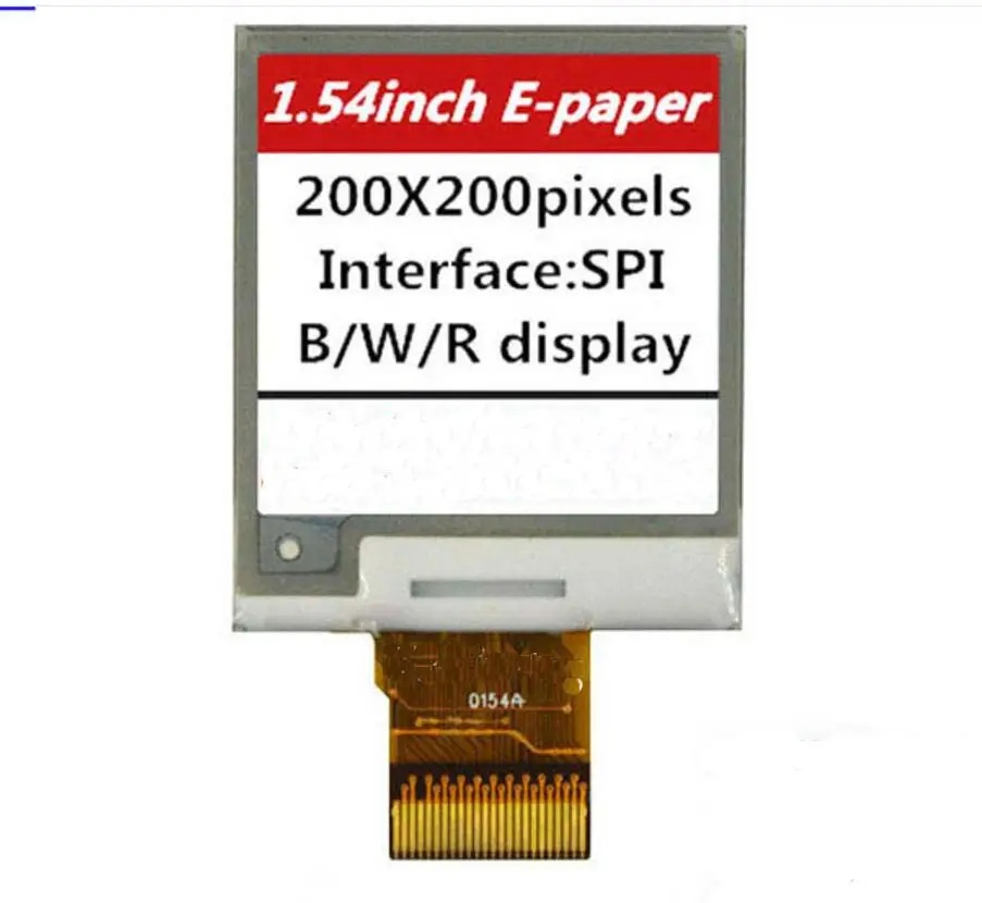 1.54 inch E-Ink Display, 200×200, SPI Interface, alternate view