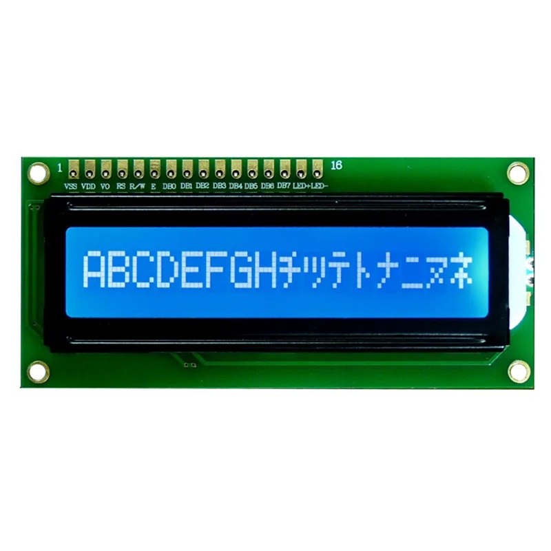 16x1 LCD Display Factory offers 6800, SPI, I2C Character LCDs, alternate view
