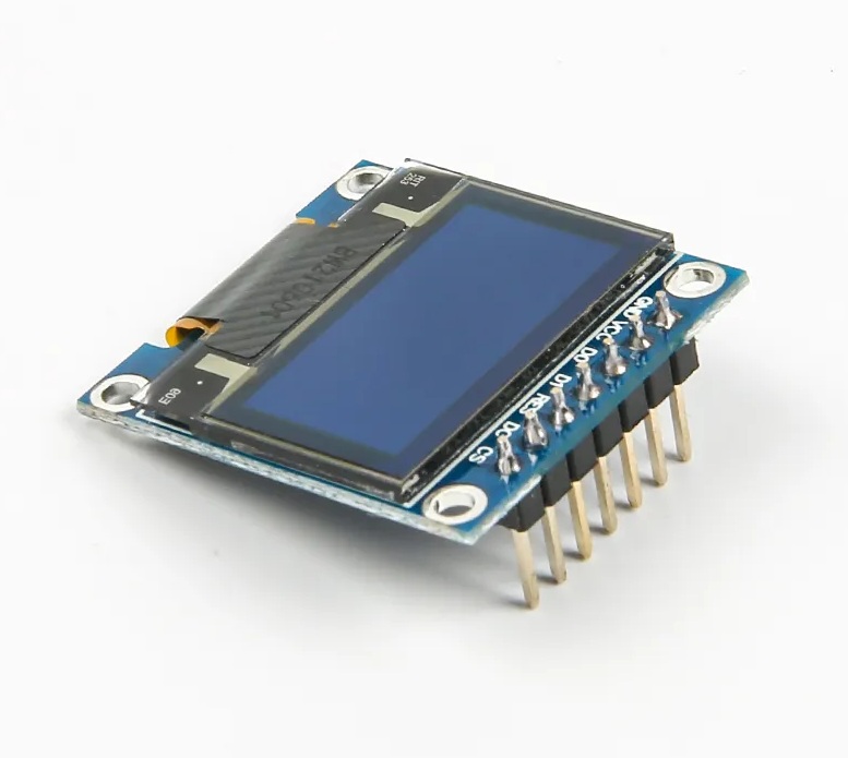 Monochrome 0.96'' 128x64 OLED Graphic Display Module, alternate view